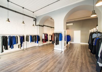 Interior of fashion clothing shop